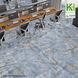Show details for Indian Matt carving porcelain tile 60x120 cm Sol Blue  Picture of Indian Matt carving porcelain tile 60x120 cm Sol Blue